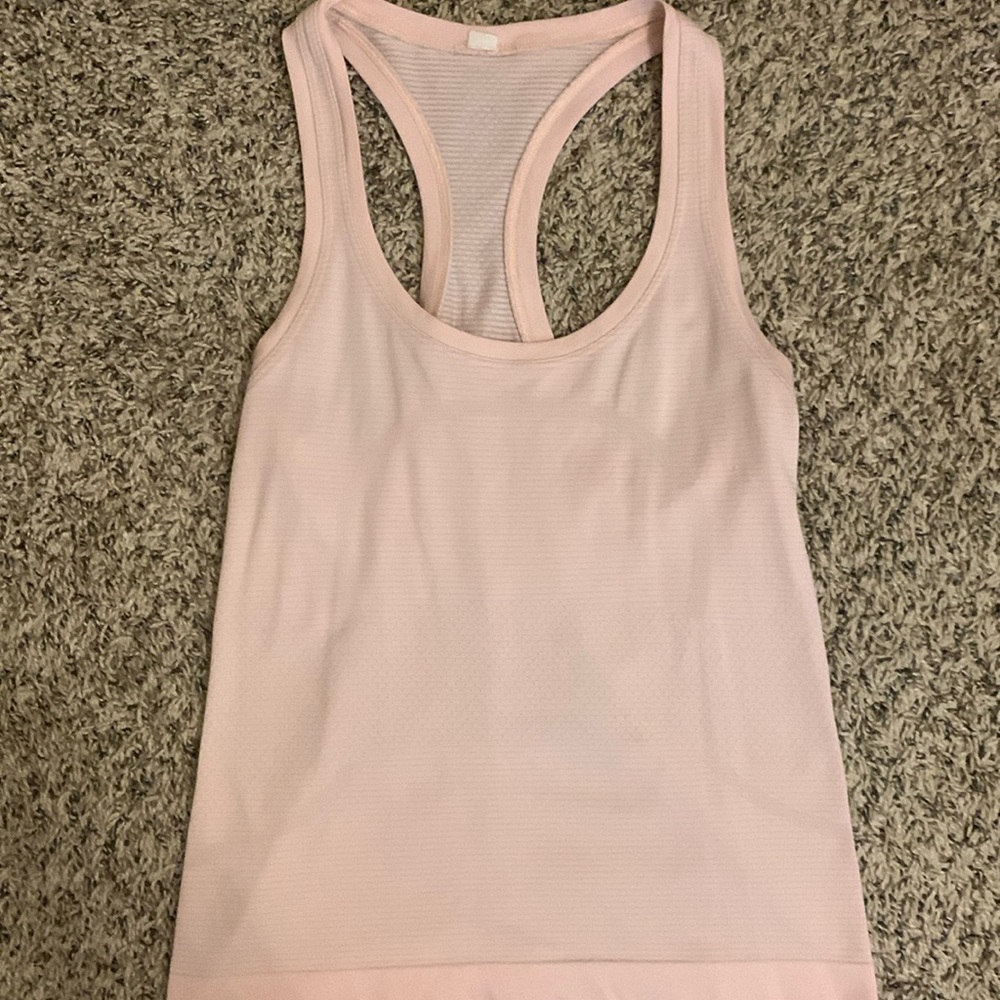 Lululemon swiftly tank size 4 light pink